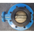 DIN Mono Flanged Vulcanised Rubber Seat Butterfly Valve